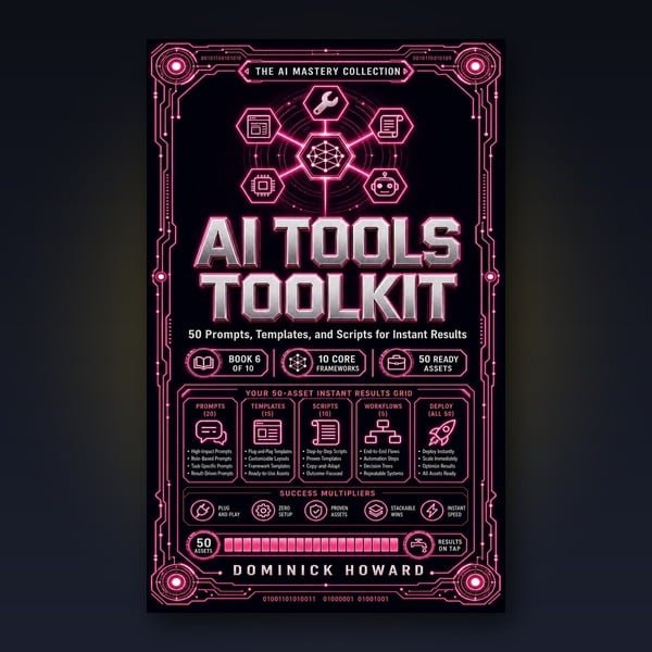 AI Tools Toolkit: 50 Prompts & Templates — premium PDF ebook cover