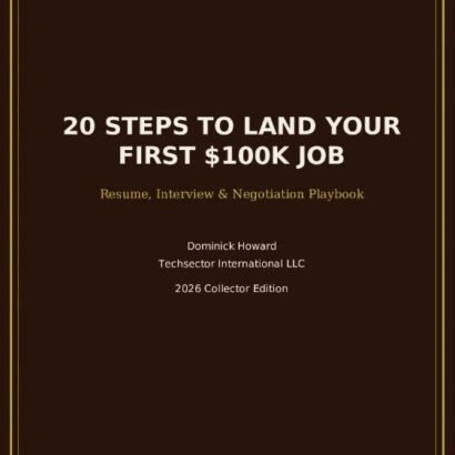 20 Steps to Land Your First 100K Job | AI PDF books