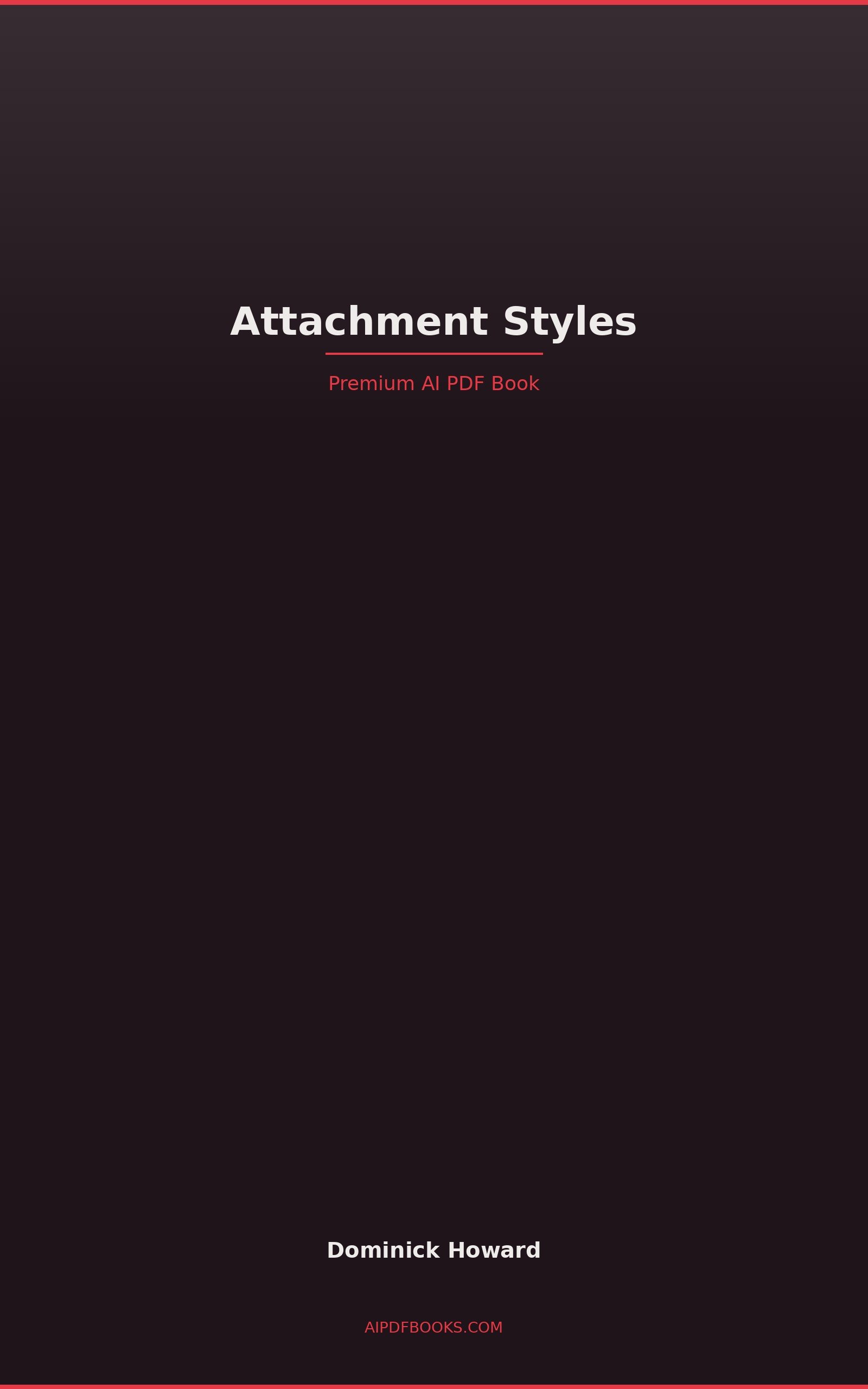 Attachment Styles cover