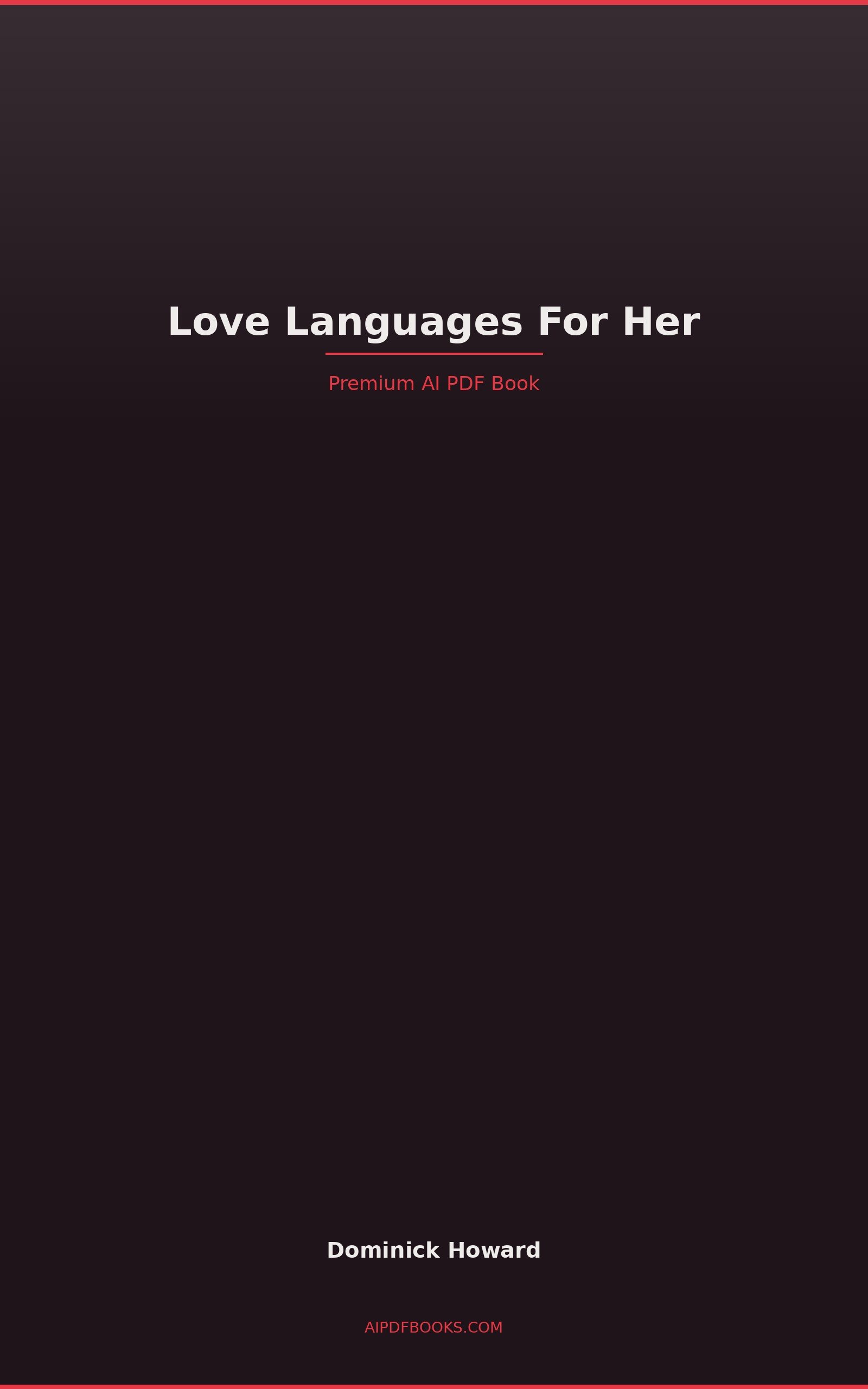 Love Languages For Her cover
