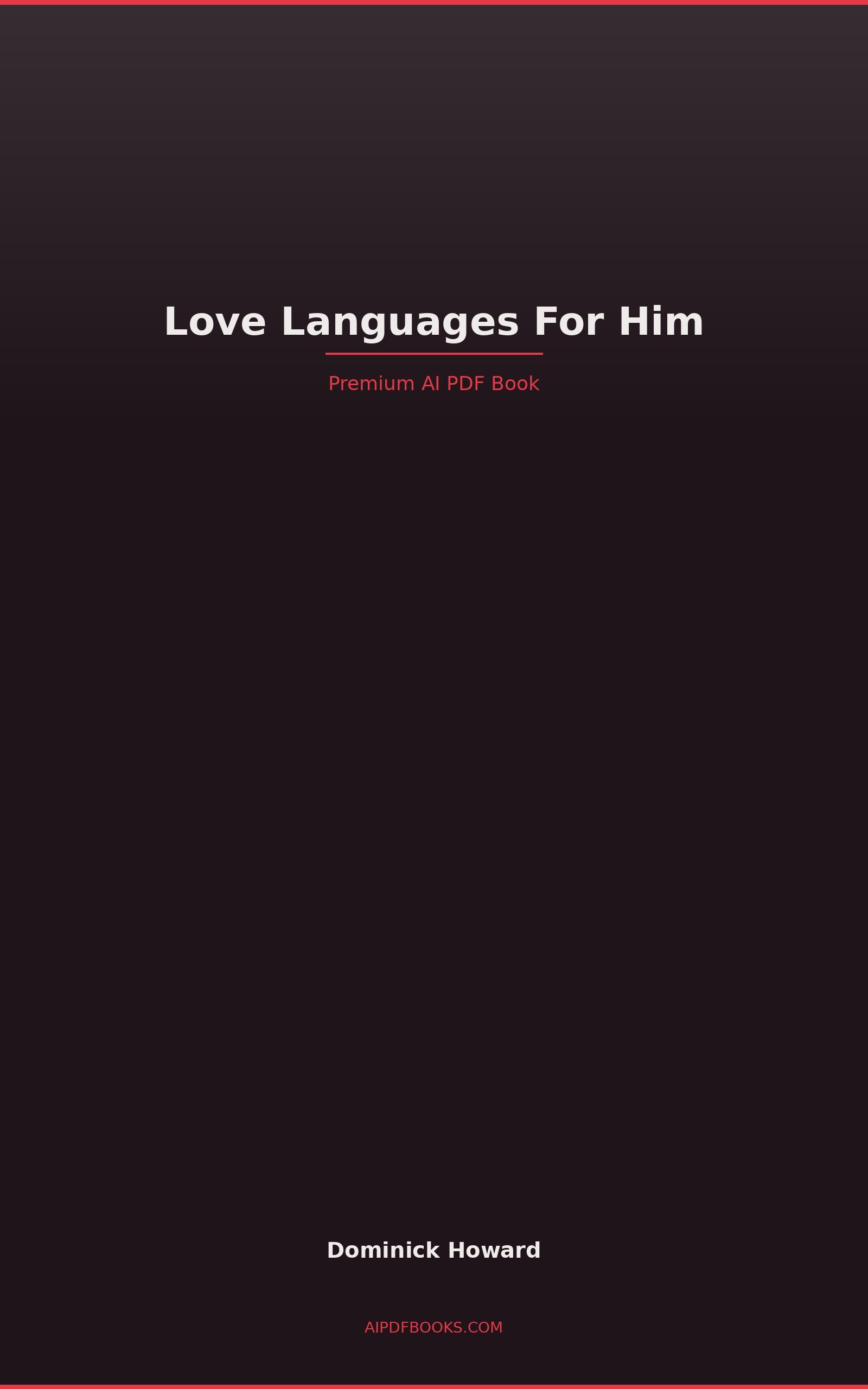 Love Languages For Him cover