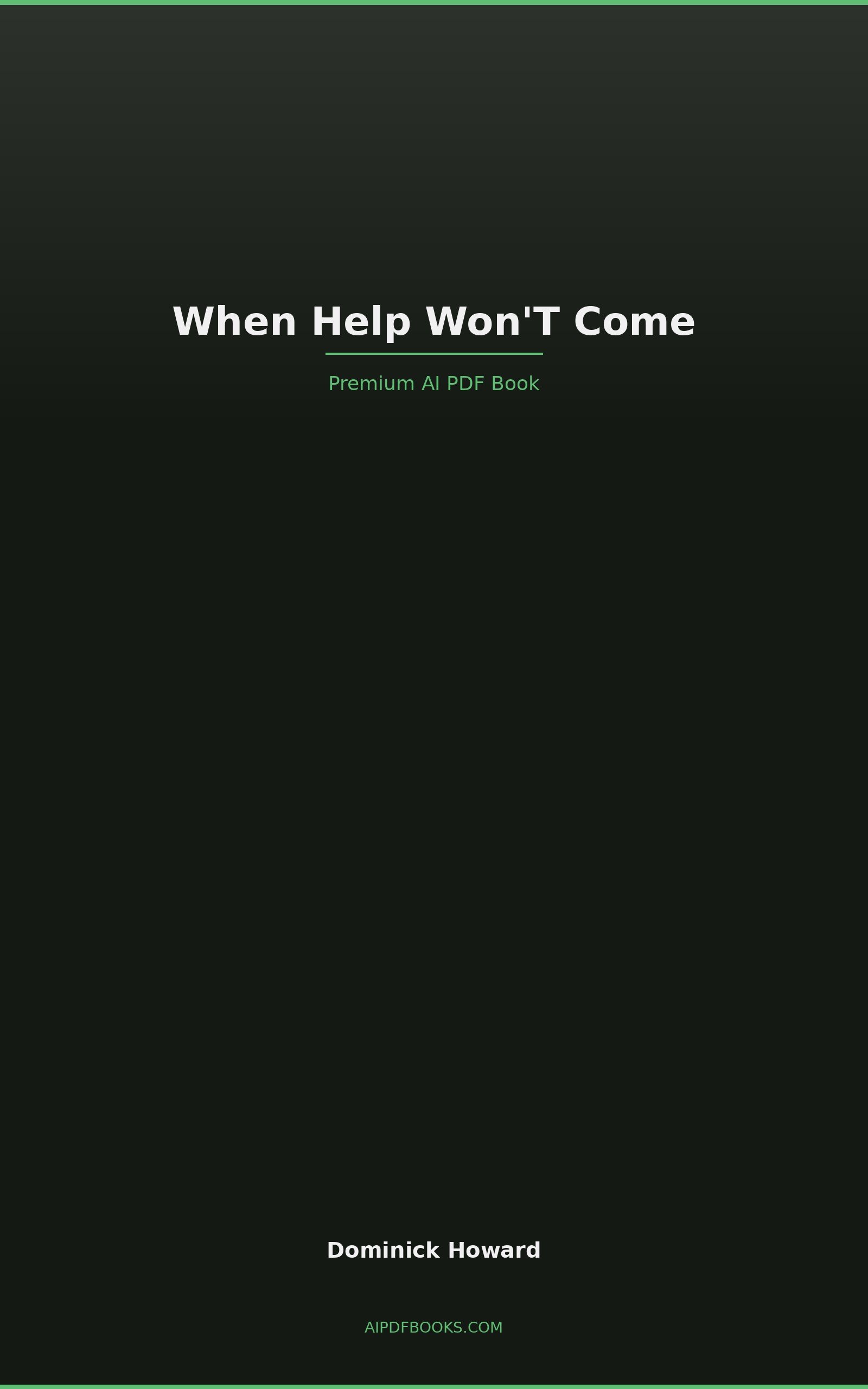 When Help Won't Come cover